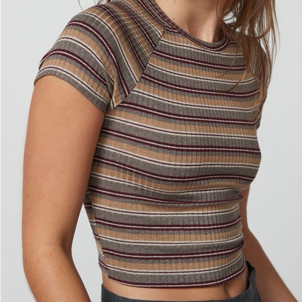 Urban Outfitters Striped Baby Tee Size M